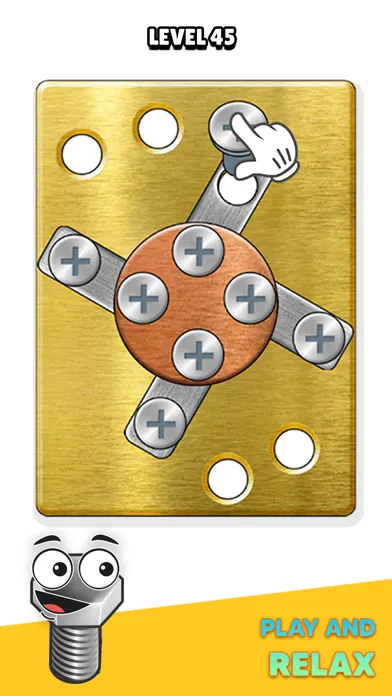 Capturas de tela do Screw Pins: Nuts and Bolts