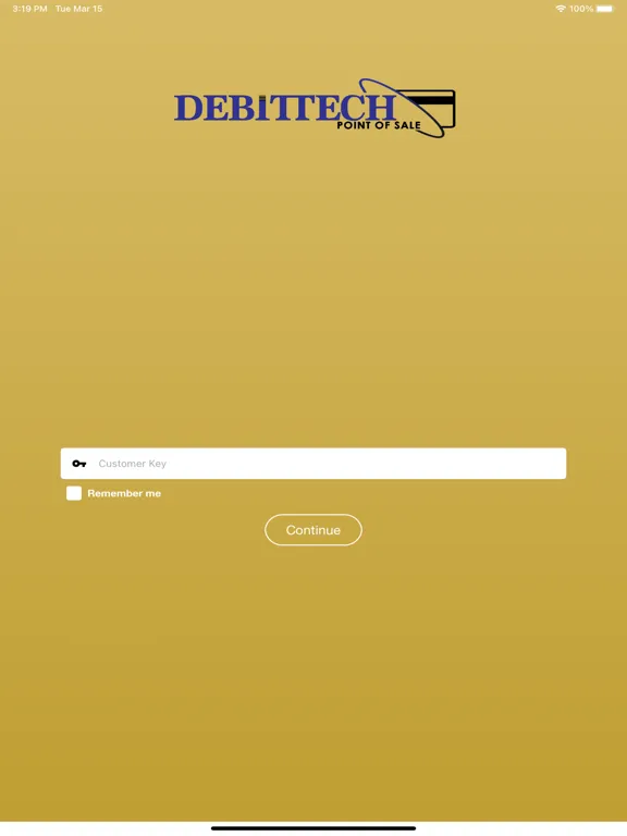 ภาพหน้าจอของ Debittech Cloud Reporting iPad 
