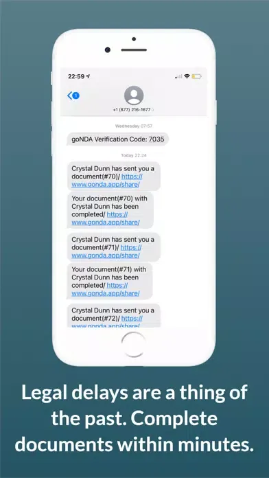 Ảnh chụp màn hình của go NDA: Send & Sign Legal Docs
