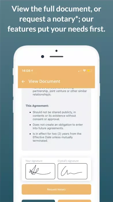 Ảnh chụp màn hình của go NDA: Send & Sign Legal Docs