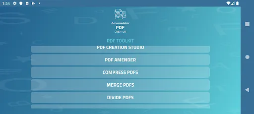 Accumulator PDF creator स्क्रीनशॉट