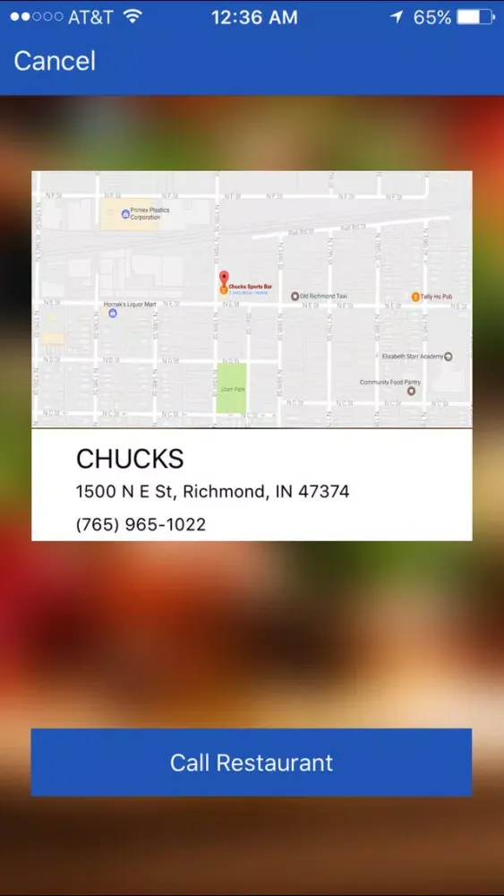 Ảnh chụp màn hình của Chuck's Sports Bar