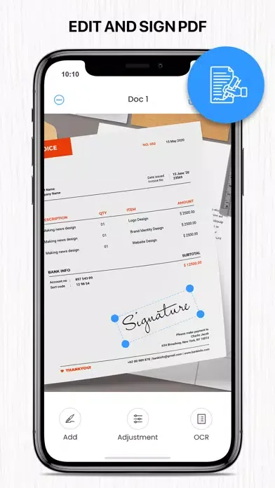 Scan to pdf app: text scanner Screenshots