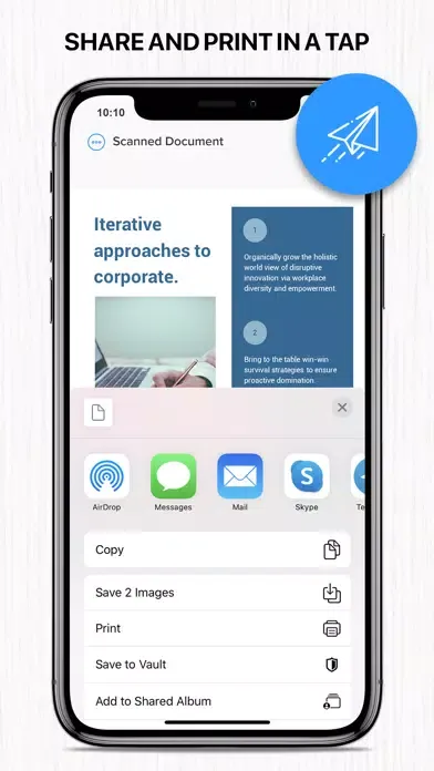 Scan to pdf app: text scanner Screenshots
