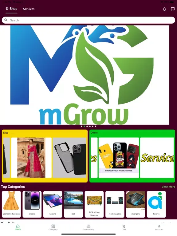 تصاویر Organia Shopping & Hiring App iPad 