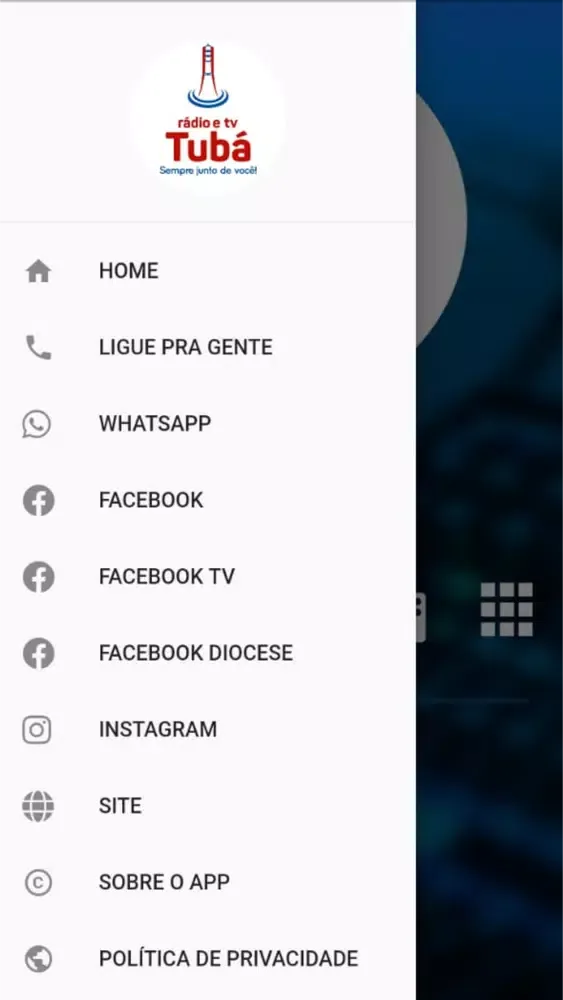 Captures d'écran de Rádio e TV Tubá Oficial