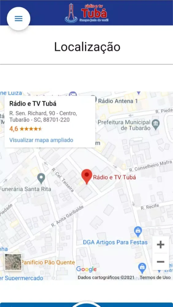 Captures d'écran de Rádio e TV Tubá Oficial