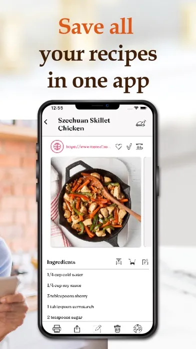 Recipe keeper app: OrganizEat Screenshots
