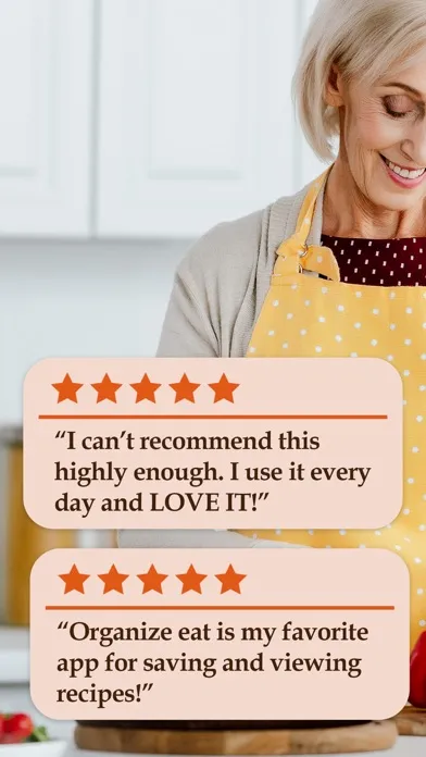 Recipe keeper app: OrganizEat Screenshots