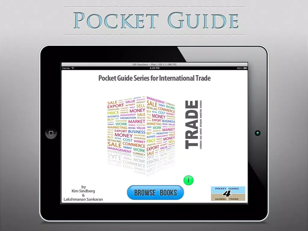 Capturas de tela do Pocket Guide Series for International Trade iPad 