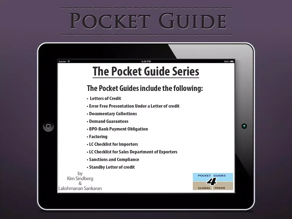 Capturas de tela do Pocket Guide Series for International Trade iPad 