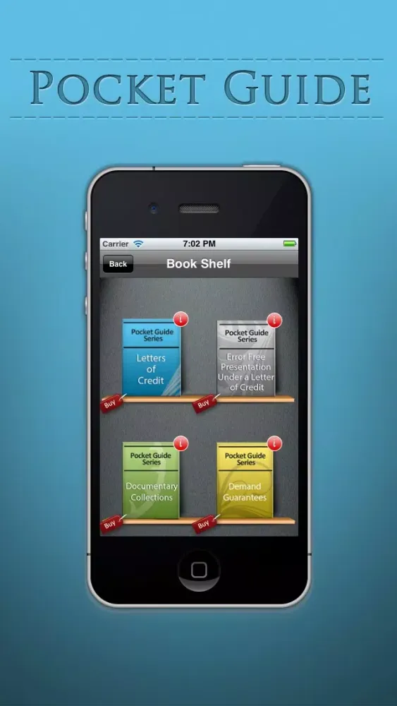 Capturas de tela do Pocket Guide Series for International Trade