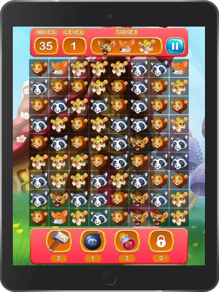 Captures d'écran de animal super match3 iPad 