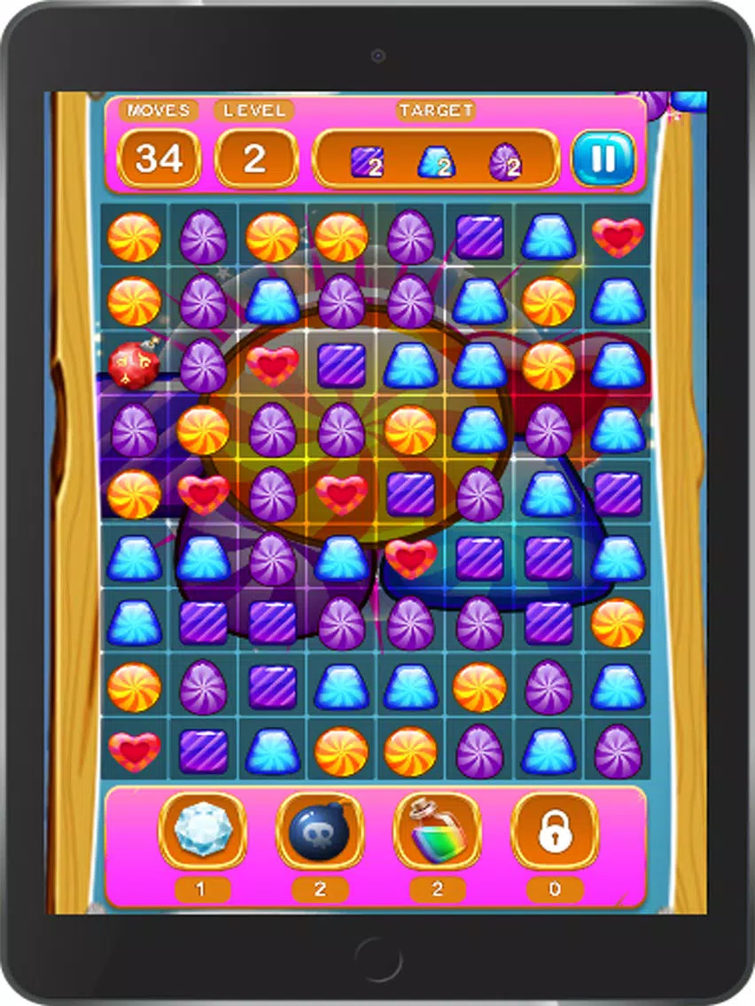 Beautiful candy fun_match3 iPad  Ekran Görüntüleri