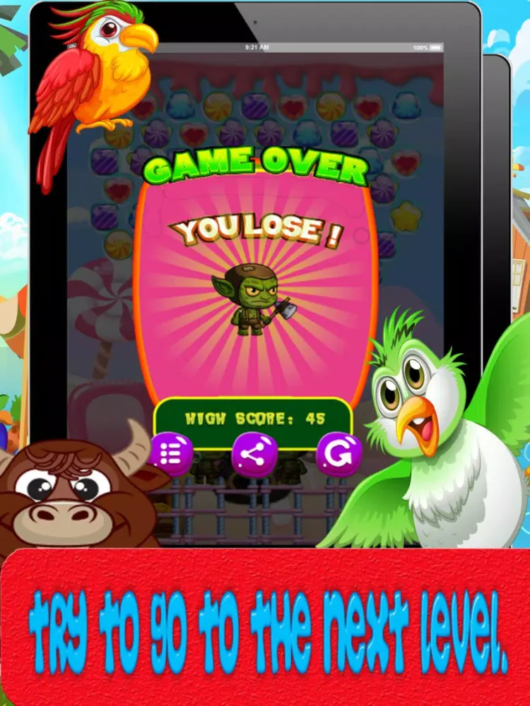 تصاویر Zombie bubble shooter candy iPad