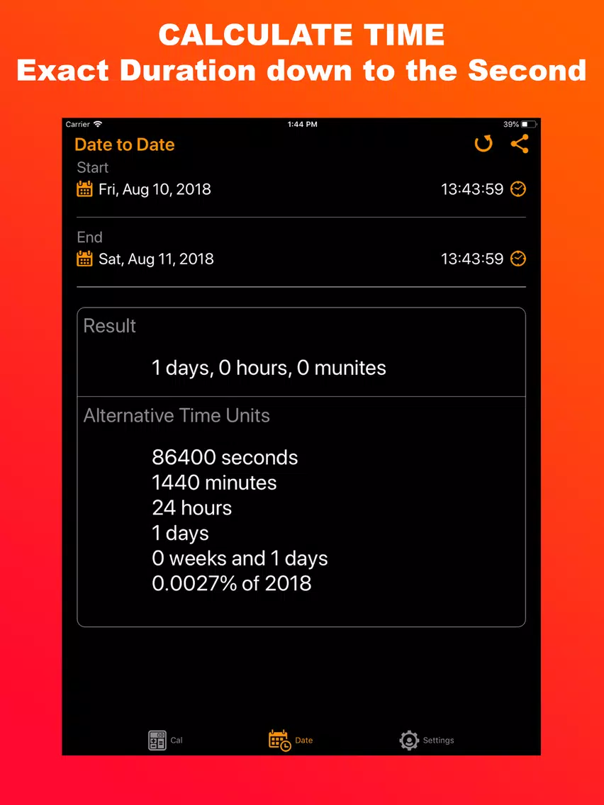 Скриншоты Date & Time Calculator PRO iPad 