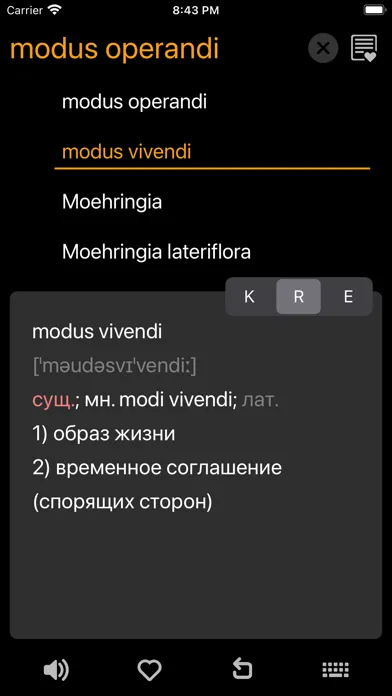 Скриншоты KoRuEn Pro 18-in-1 Dictionary