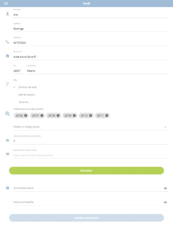 Oriflame CRM iPad 應用截圖
