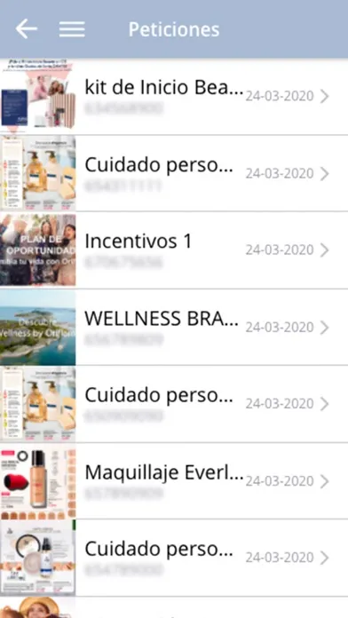 Capturas de pantalla de ORIFLAME FANS