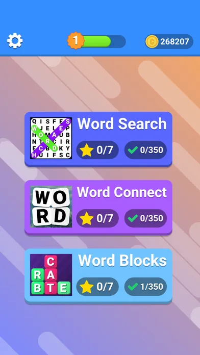 Word Search Games 3 in 1 Screenshots