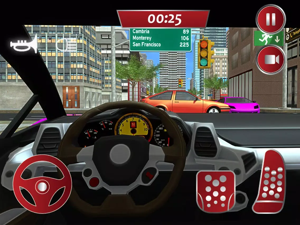 Captures d'écran de City Driving School Simulator iPad 