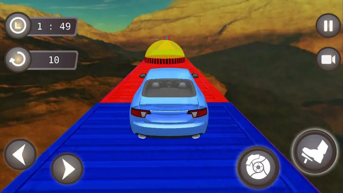 Tangkapan layar Impossible Track Car Stunts Ra