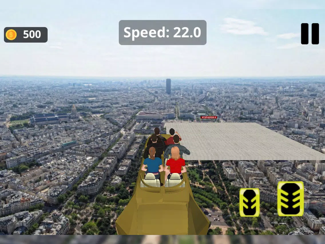 Tangkapan layar Rollercoaster Stunts Rush iPad 
