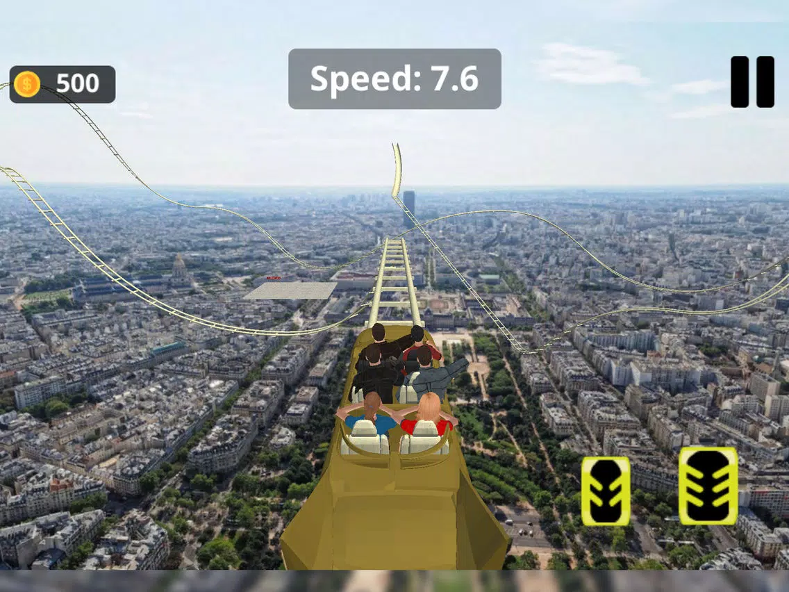 Tangkapan layar Rollercoaster Stunts Rush iPad 