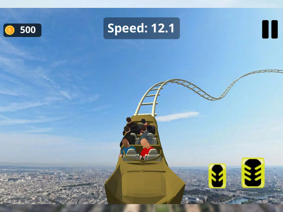 Tangkapan layar Rollercoaster Stunts Rush iPad 