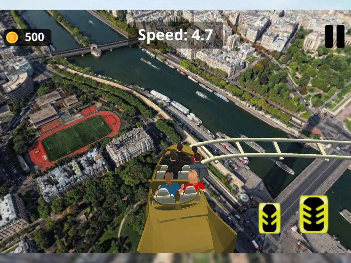 Tangkapan layar Rollercoaster Stunts Rush iPad 
