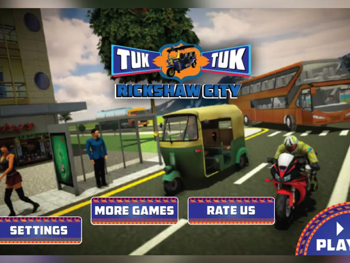 Tuk Tuk Auto City Rickshaw iPad  Ekran Görüntüleri