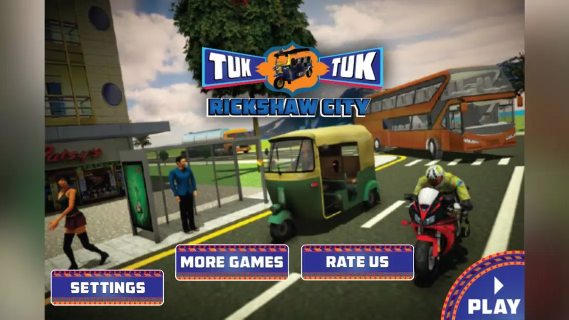 Tuk Tuk Auto City Rickshaw Ekran Görüntüleri