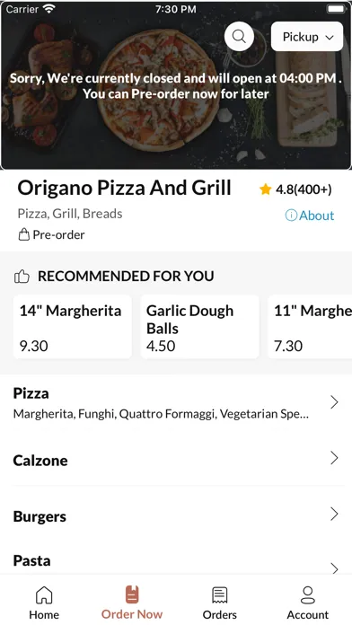 Скриншоты Origano Pizza And Grill