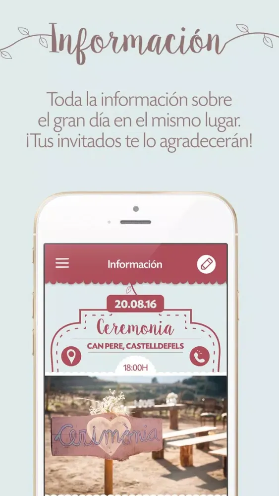 Happyday - La App de tu Boda スクリーンショット
