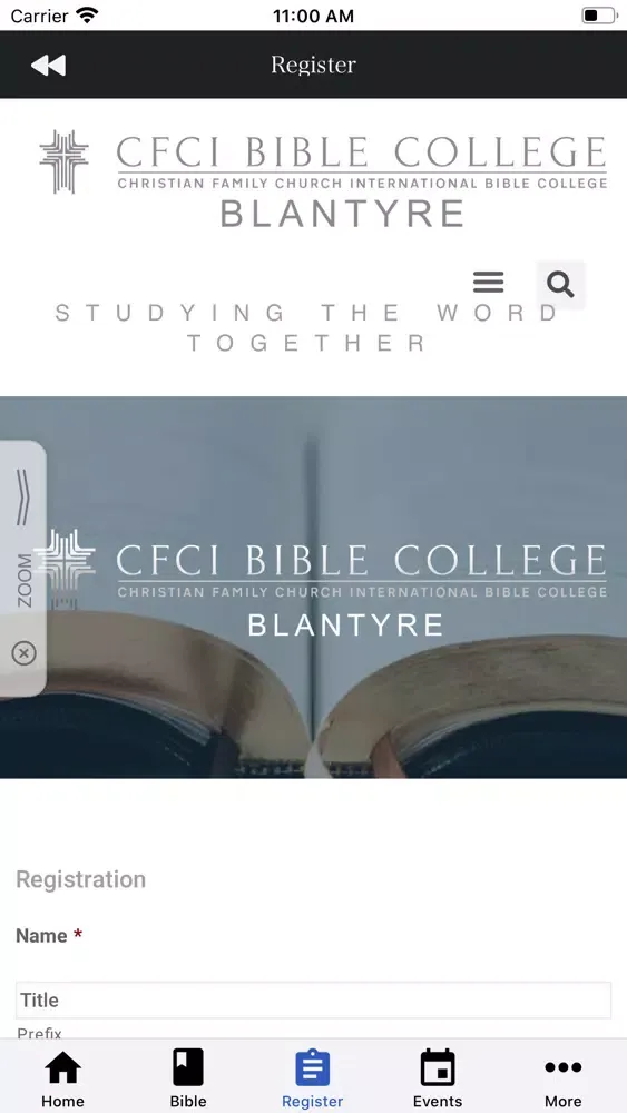 CFCIBC Blantyre Screenshots