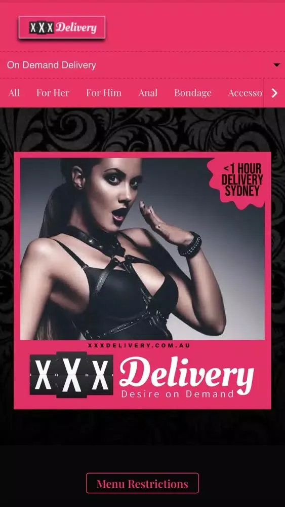 Captures d'écran de XXX.Delivery