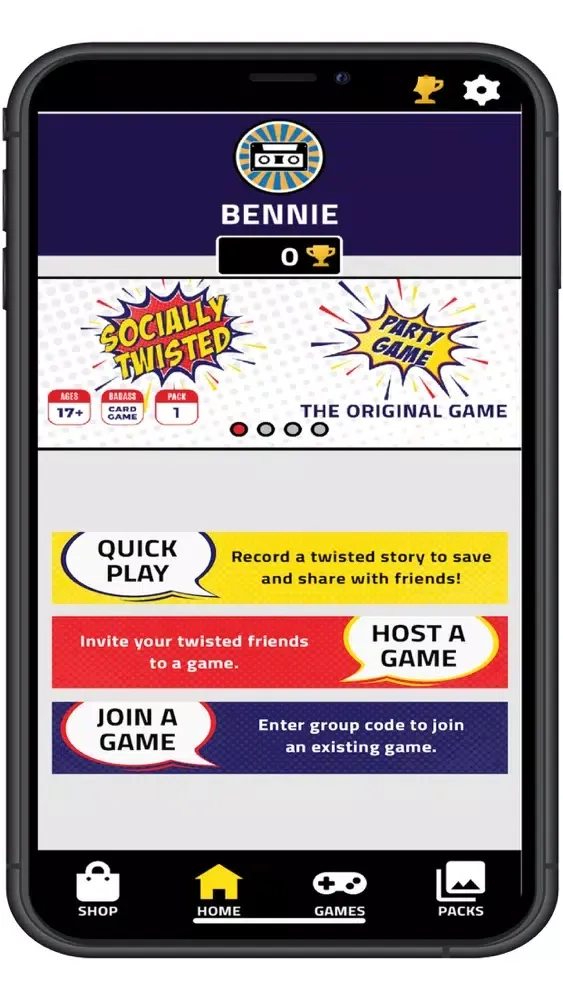 SOCIALLY TWISTED PARTY GAME 스크린샷