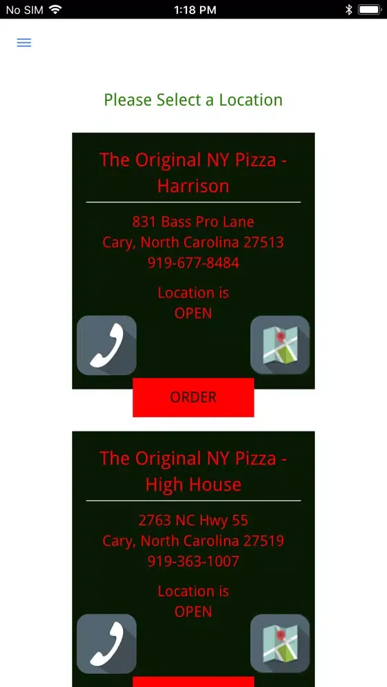The Original NY Pizza Screenshots