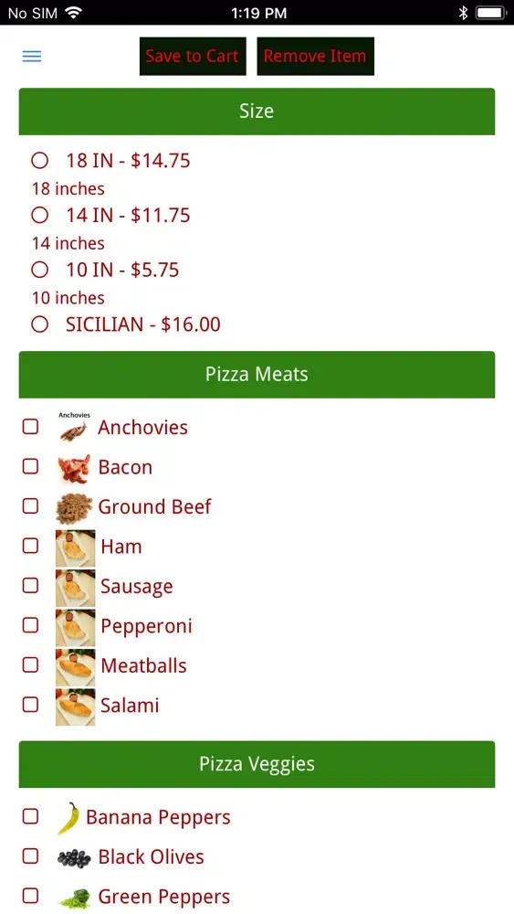 The Original NY Pizza Screenshots