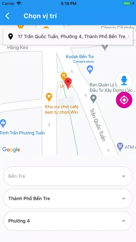 Captures d'écran de TP Bến Tre Trực Tuyến