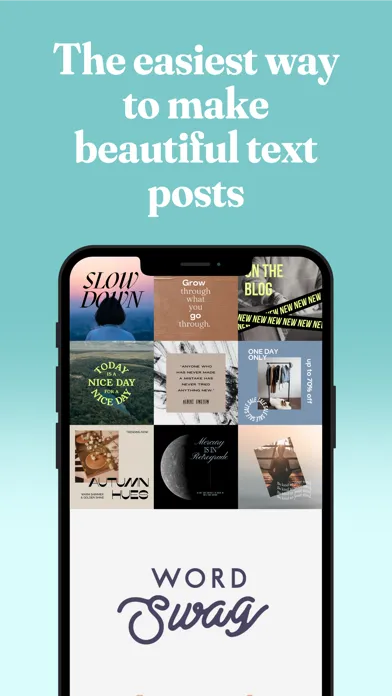 Captures d'écran de Word Swag - Cool Fonts