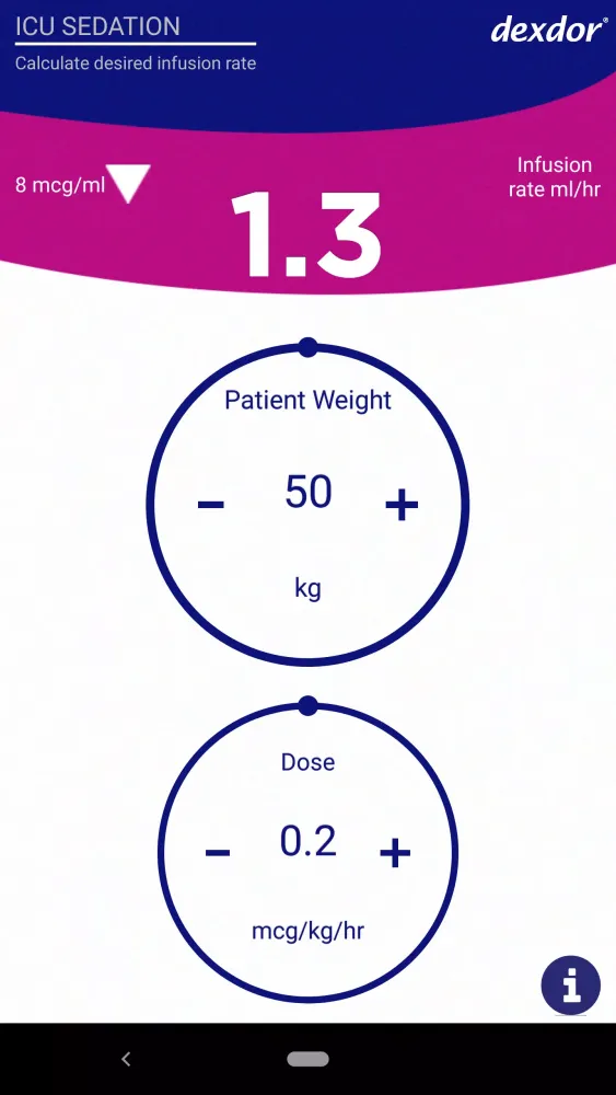 Скриншоты Dexdor Dosing Calculator