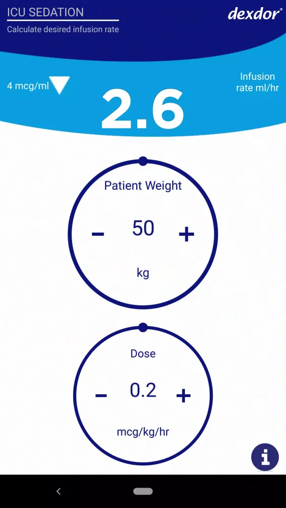 Скриншоты Dexdor Dosing Calculator