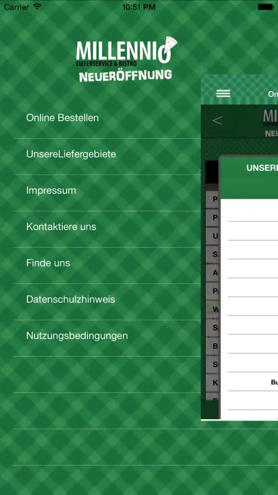 Millennio Lieferservice & Bistro Screenshots