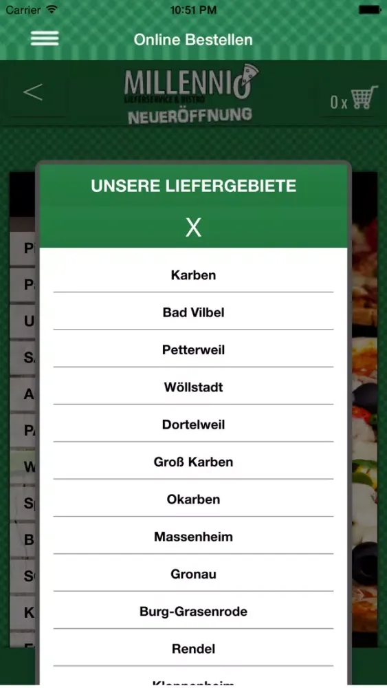 Millennio Lieferservice & Bistro Screenshots