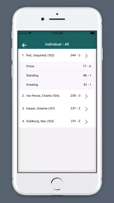 Orion Scoring System Screenshots