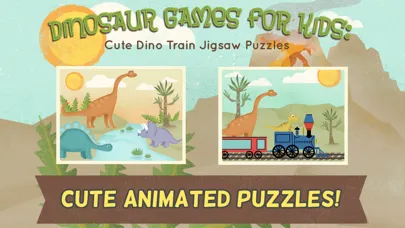Capturas de tela do Dinosaur Games for Kids: Puzzles