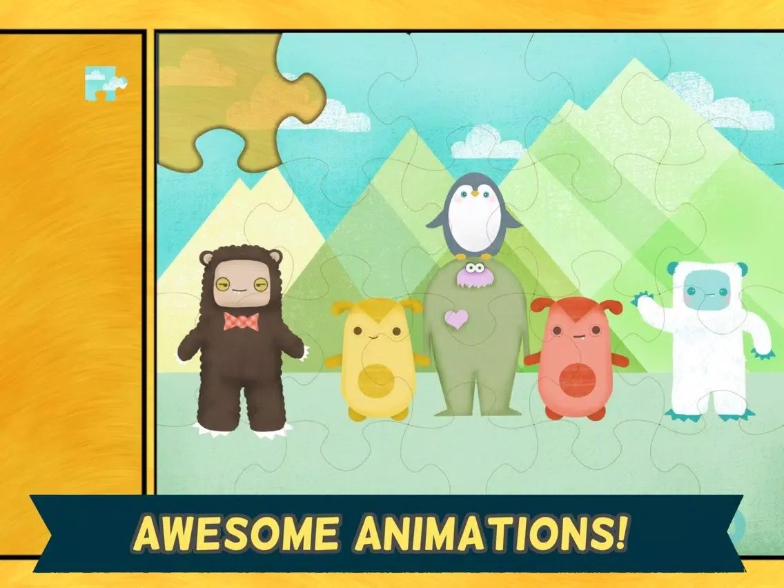 Monster Games for Kids: Jigsaw Puzzles HD - Gold iPad  স্ক্রিনশট