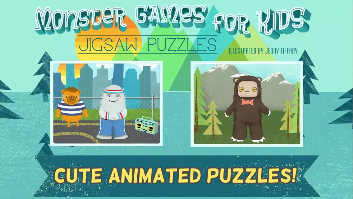 Monster Games for Kids: Jigsaw Puzzles HD - Gold স্ক্রিনশট