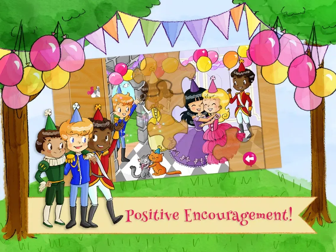 Princess Birthday Puzzles Gold iPad  سکرین شاٹس